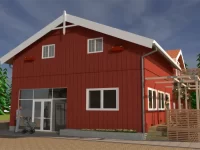 The Barn Revitalizing Historic Structures - 17 exterior shop proposal